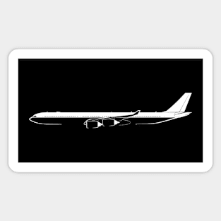 A340-600 Silhouette Sticker